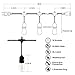 Classyke 48ft LED Outdoor String Lights for Patio Garden Yard Deck Cafe Wedding Dimmable Waterproof Commercial Grade [UL Listed]