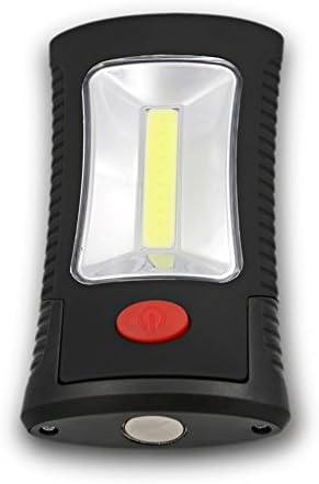 2 Modes Portable COB LED Work Flashlight Light with Magnetic Folding Hook Hanging Torch For Camping Emergency Hiking AAA