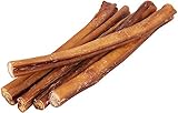 12" Straight Bully Sticks for Dogs [Large Thickness] (10 Pack) - All Natural & Odorless Bully Bones | Long Lasting Chew Dental Treats | Best Thick Bullie Sticks for K9 or Puppies | Grass-Fed Beef