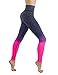 CodeFit Yoga Power Flex Dry-Fit Pants Workout Printed Leggings Ombte Print (Small/Medium, LY1143-N.Pink)