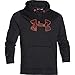 Under Armour Rival Hoodie - Men's Black / Fuego XXL