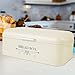 MVPOWER Metal Bread Box Bin Extra Large Capacity Bread Holder Organizer Multipurpose Food Storage Container for Loaves, Pastries and Cookies