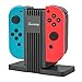 BestFire® Charging Dock, 4 in 1 Charging Station Stand Holder with LED Indication 3.3ft USB Type-C Charging Cable (Black)