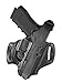 Aker Leather 168 FlatSider XR12 Belt Holster for Glock 17/22, Black, Right Hand