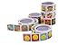 Juvale 1260 Count, 6 Rolls Square Teacher Reward Stickers for Students, Happy Face Stickers, Self-Adhesive Good Job Stickers for Kids, School Supplies, Banners, Binders and Homeworks