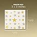 100-Pack Disposable Paper Napkins with Silver and Gold Foil Stars Designs for Holiday and New Year’s Eve Parties, 3-Ply, White, 5 X 5 Inches