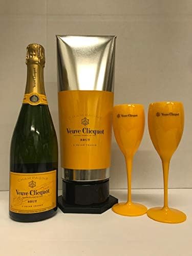 Veuve Clicquot Champagne Gift with 2 drinking flutes