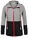 Meaneor Women's Waterproof Raincoat Outdoor Hooded Rain Jacket Windbreaker (S-XXL)