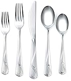 Corelle Coordinates Eloise Frost 20-Piece Flatware Set, Service for 4