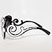 EF Oversized High Fashion Two Tone Sunglasses w/Baroque Swirl Arms (Light Brown)