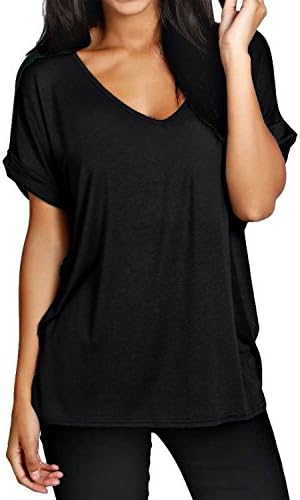 plain black t shirt women's plus size
