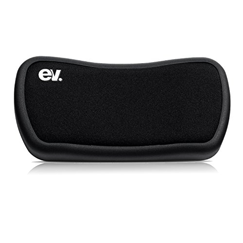 ev. Mouse Pad Wrist Rest Cotton Fabric Covered Gel Silicone Non-Slip Ergonomic Wrist Free Support for Gaming, Office, Typing, Computer, Durable, Lightweight for Pain Relief