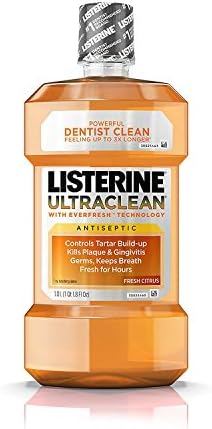 Listerine Ultraclean Fresh Citrus Antiseptic Mouthwash, 1 L