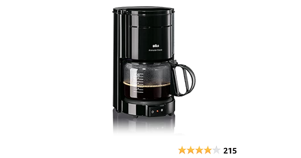 Braun Aromaster Classic KF47 Cafetera De Goteo, 1000 W, 10 Tazas,  Plástico/Vidrio, Negro : Braun: Amazon.es: Hogar y cocina