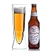 Chill-O Double Wall Beer Bullet Glass Set Of 2 440ML Fits Full Beer Bottle of 12 Ounces Best Beer Glasses And Beverage Glass Best Gift Set