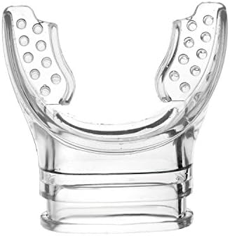 Desel 2 PCS Transparent Silicone Snorkel Mouthpiece Soft Comfortable Spare Replacement Scuba Diving Mouthpiece for Regulators