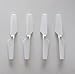 BTG 24PCS Propellers Props for JJRC H37 Drone Quadcopter Spare Parts White Color