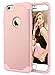 iPhone 6 Cases, Vogue Shop 2in1 Hybrid Hard PC Cover and Inner Soft Silicone Corner Protection High Impact Defender Combo Shell Case for iPhone 6 4.7 inch (rose gold)