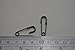 Amanaote Gun Black Safety Pins 30mm X 10 mm Size Jewelry for Kilts Blankets Skirts Crafts Pack of 30