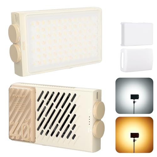 ZHIYUN FIVERAY M40 SE Combo [Official] LED Video Light, 17100 Lux, 2700–8500K, CRI≈95, TLCI ≥ 97, 84 LEDs, 250g, Portable Video Light for YouTube TikTok