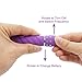 Waterproof Female Multi-Speed Purple Vibrating Dildo with Mini Bullet Vibrator as Bonus