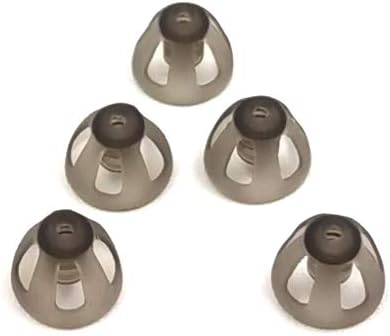 Hearing Aid Domes Smoky Gray Tips Ear Pieces Comfortable for Open Fit BTE Sound Amplifier PSAP Kit Invisible, Except for RIC (L * 5): Health & Personal Care