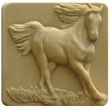 Milky Way Running Horse Soap Mold Tray - Melt and Pour - Cold Process - Clear PVC - Not Silicone - MW 106