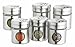 OXO Stainless Steel Spice Jars, One Size, Gray