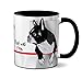 Farting Boston Terriers Mug by Pithitude - One Single 11oz. Black Coffee Cup