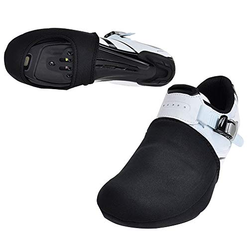 JIGM 2Pieces Cycling Shoe Toe Covers Non Slip Shoe Covers Windproof Half Shoecover for Mountain and