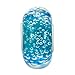 ReisJewelry Bubbles Murano Glass Beads Spacer Charm with 925 Sterling Silver Core for Bracelets (Blue)
