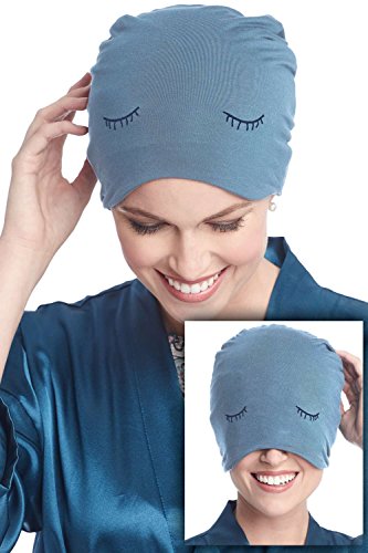 image for Cardani Eyelash Sleep Cap | Sleeping Hat & Travel Sleep Mask In Bamboo