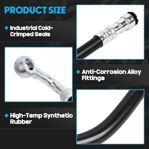 32416796367 Power Steering Return Hose Compatible with BMW E46 323i 323Ci 325i photo 9