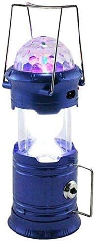 RENUCONIC LED 3 Power Source Solar USB Mobile Charger Lithium Battery Emergency Light Lantern for Travel, Camping (Assorted Colours)