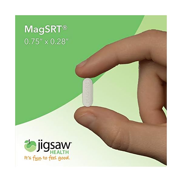 Jigsaw Health MAG SRT Magnesium Supplement (Mag SRT, 120 Count (Pack of