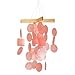 Woodstock Chimes Asli Arts Collection, Mini Capiz Chime, 12'' Coral Capiz Wind Chimes for Outdoor, Patio, Home or Garden Décor (C135)