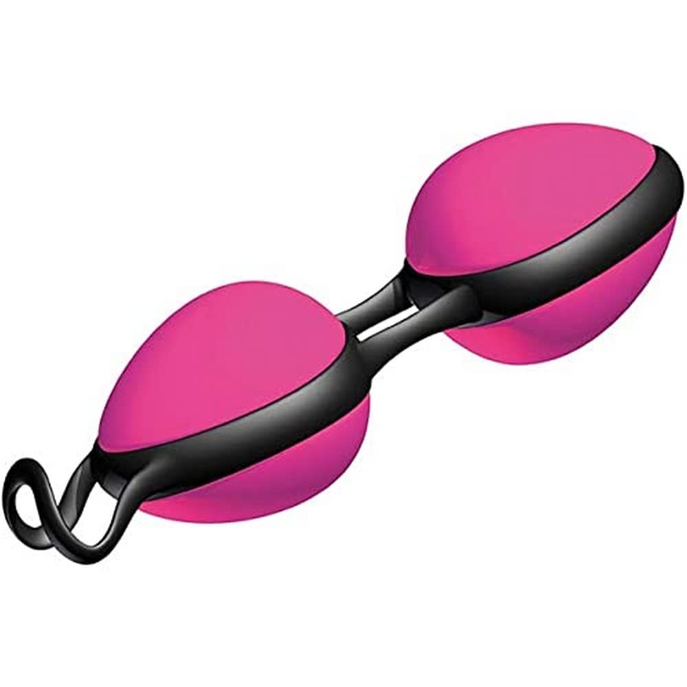 JOYDIVISION Joyballs Secret Duo - Loveballs Duo Pink | Vaginal Balls for Pelvic Floor Fitness | Pleasure Balls Made from Silikomed/TPE | Compatible with Water-Based and Silicone lubricants