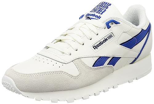 Reebok Unisex Classic Leather Sneaker,Chalk Vecblu Vecnav,55 EU