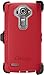 OTTERBOX Defender Series Case for LG G4 - Retail Packaging - Sleet Grey/Scarlet Red