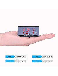 DC 12 voltímetro LED pantalla para motocicleta