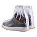 Boseen 1 Pair of Men Anti-slip Reusable Rain Shoe Covers Waterproof Shoes Overshoes Boot Gear (L)