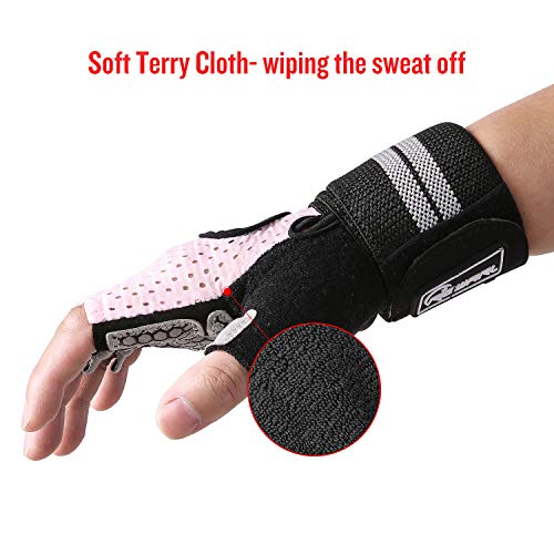 image for RIGWARL Workout Gloves for Women Men, Training Gloves with Wrist Suppo