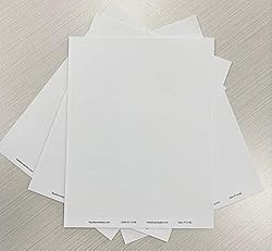 Perforated Paper Nameplate Inserts, Pack of 20