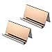 YOSCO Stainless Steel Business Card Holder for Desk Office Business Card Stand Collection Organizer for Name Card, Business Card Display, 2 Pack (Rose Gold)
