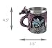 Zeckos Purple Gothic Dragon Decorative Resin and Stainless Steel Tankard/Mug/Pencil Holder Celtic Knot Work Accents 10 Ounces