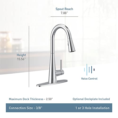 Moen 7864EVBLS Sleek Smart Touchless Pull Down Sprayer Kitchen Faucet