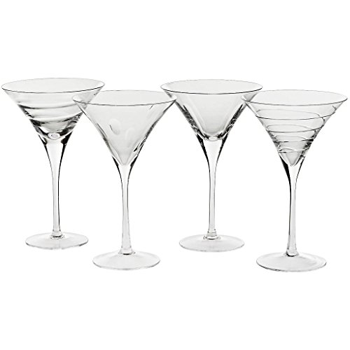 4er Set Margaritaglas Martiniglas Cocktailglas Julie 250 ml Schliffe Verhindern das Vertauschen