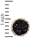 Humble Chic Simulated Druzy Studs - Gold-Tone Plated Round Circle Simple Minimalist Crystal Post Ear Stud Earrings for Women, Black, Simulated Obsidian, Simulated Onyx, 0.65 inch