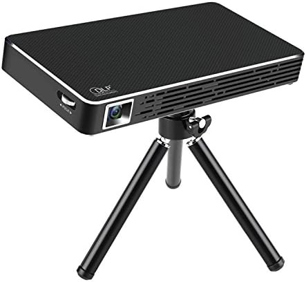 DLP Projector,Riiai C800S Small Body Portable 1080P HDMI Wifi Android Keystone Correction Pocket 100 ANSI Lums 10 Layers of Glass Lenses Home Office Projecter