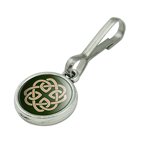 Celtic Knot Love Eternity Antiqued Charm Clothes Purse Suitcase Backpack Zipper Pull Aid